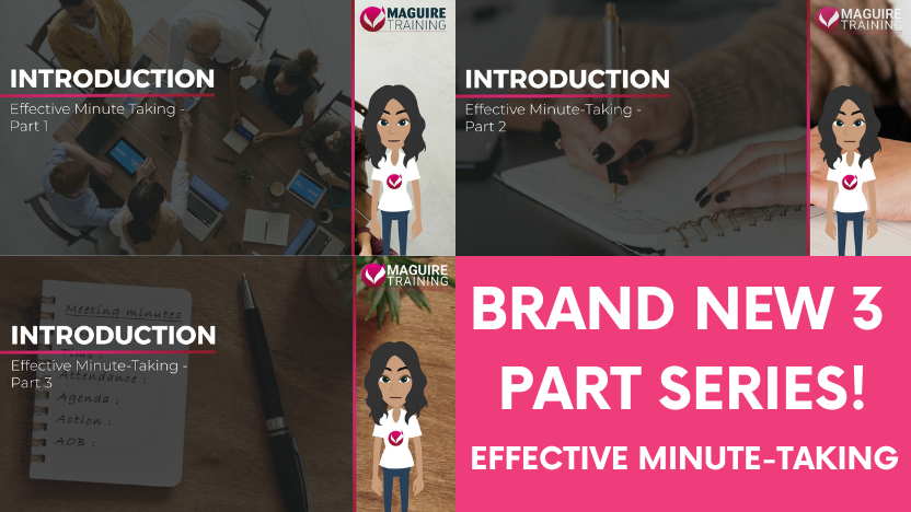 New 3-Part Series: Effective Minute-Taking